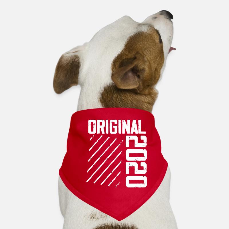 Original 2020 4e Anniversaire Cadeau Retro Bandana pour chien