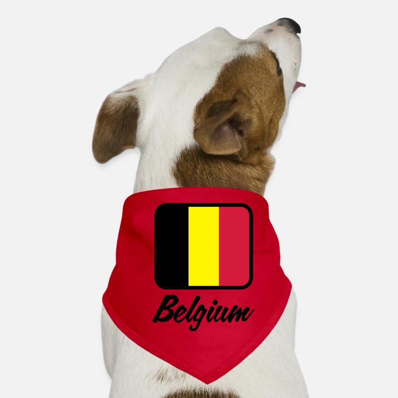 Drapeau national de Belgique Bandana pour chien