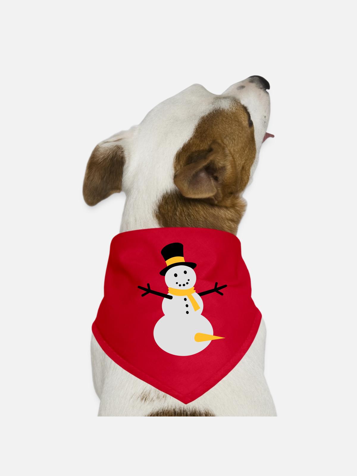 Snow fun - Dog Bandana - red - Front