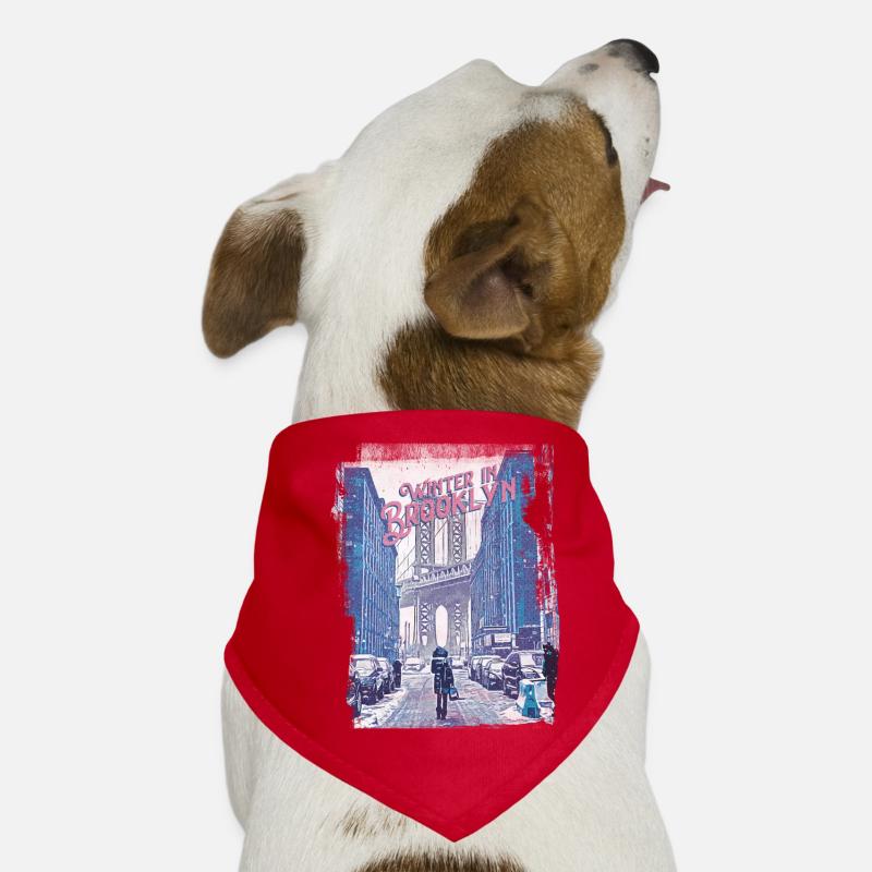 WINTER IN BROOKLYN Hunde-Bandana