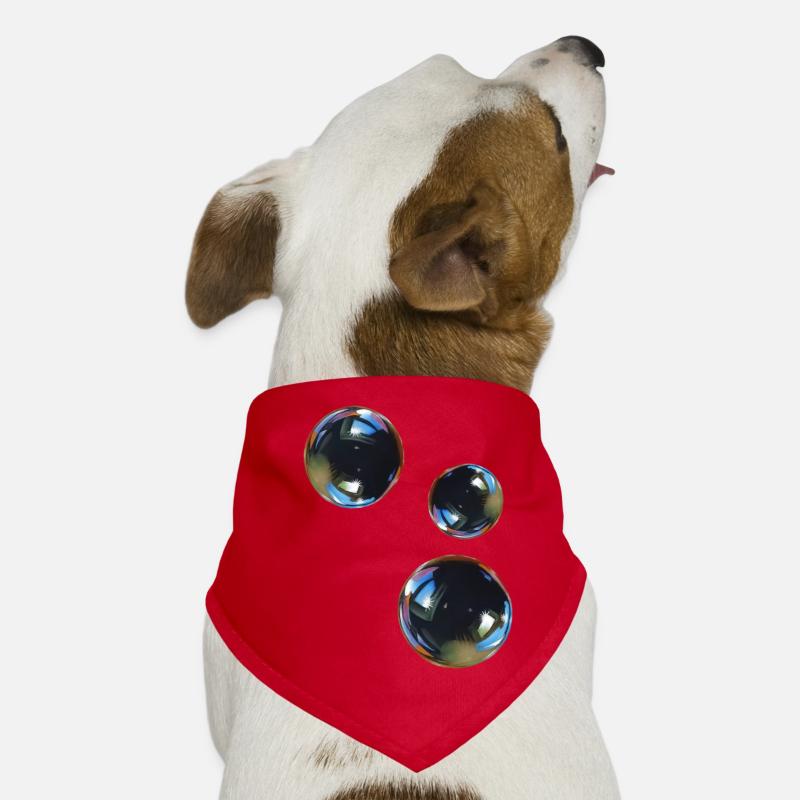 3 bulles de savon Bandana pour chien