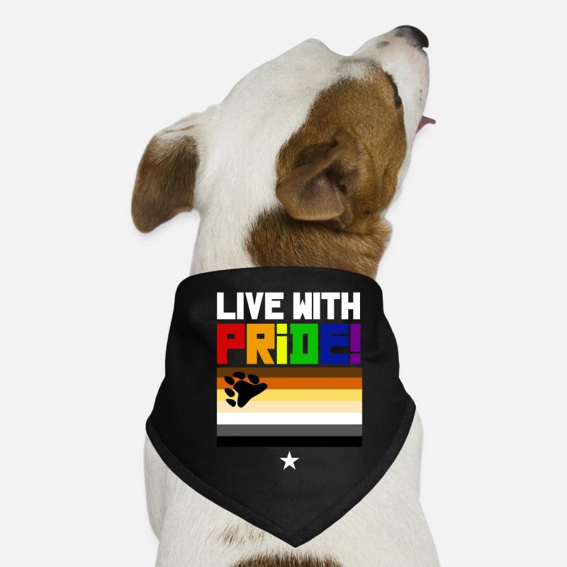 Drapeau de l’ours gay bear pride Bandana pour chien