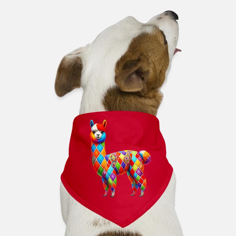 Alpaka Hunde-Bandana