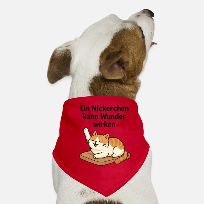 Witziges Kätzchen Nickerchen  Hunde-Bandana
