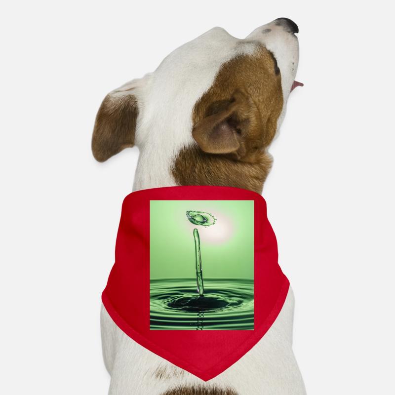 Abstrait liquide vert Bandana pour chien