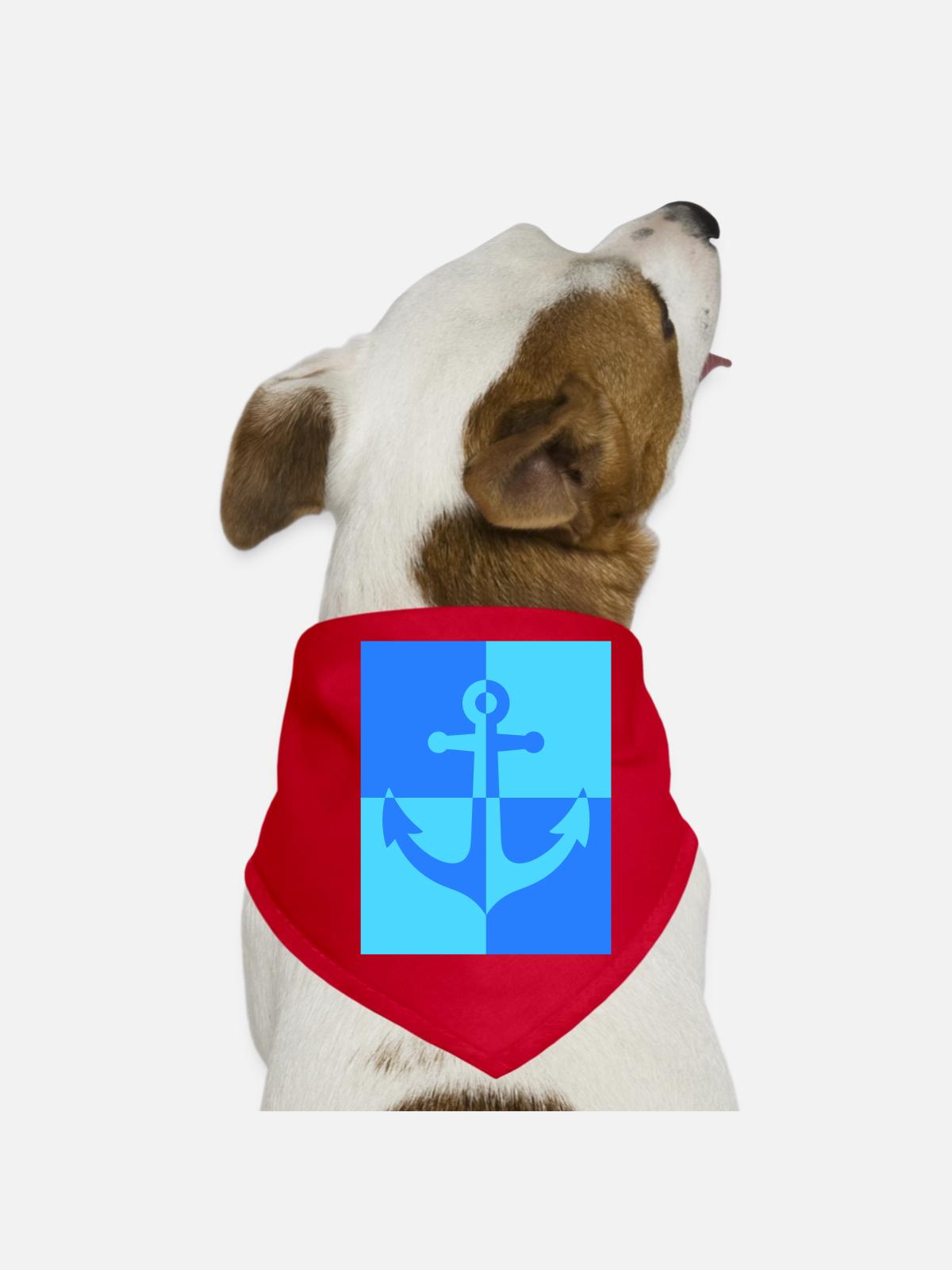 Anker - Hunde-Bandana - Rot - Vorne