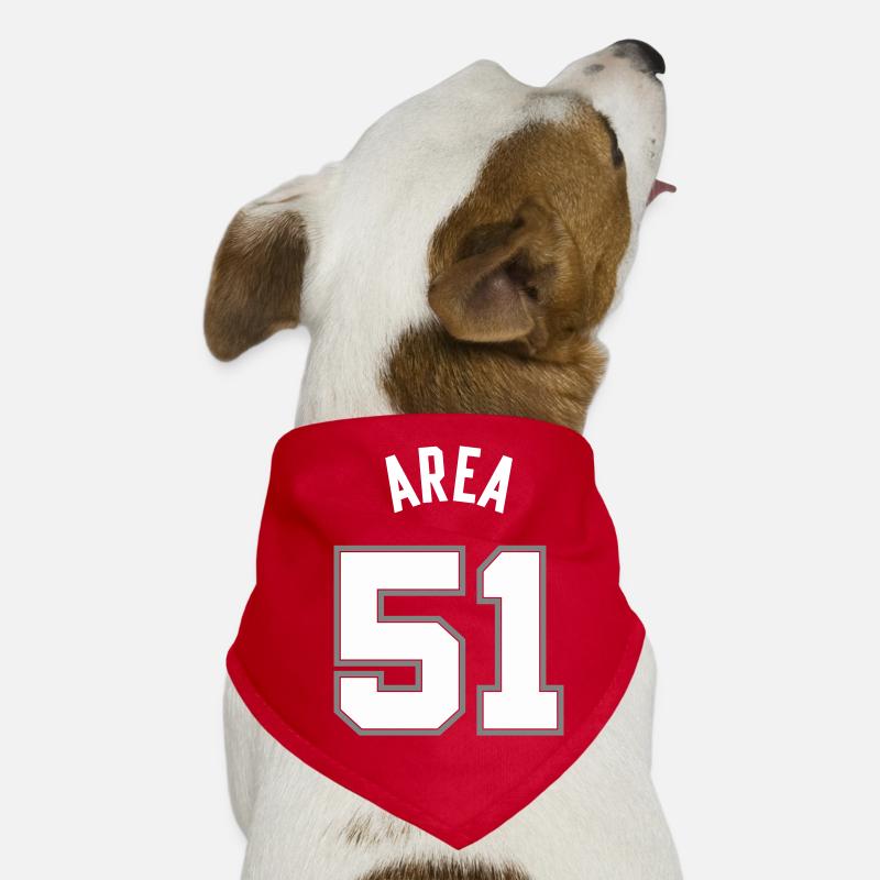 AREA 51 White Dog Bandana