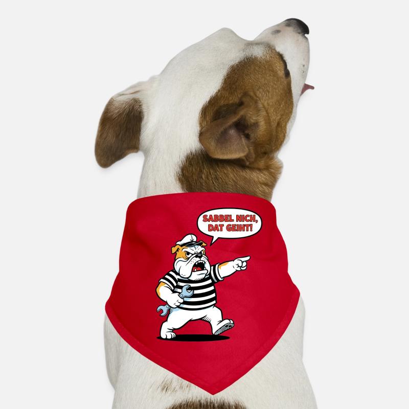 Sabbel nich, dat geiht! Bulldogge Handwerker Hunde-Bandana