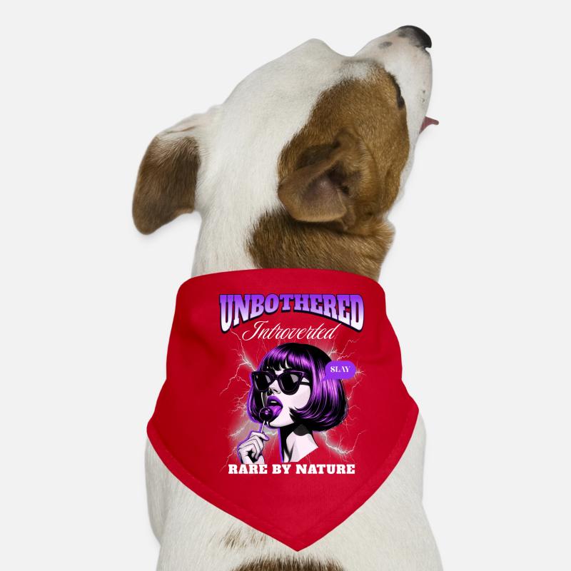 Introvert unbothered  Hunde-Bandana
