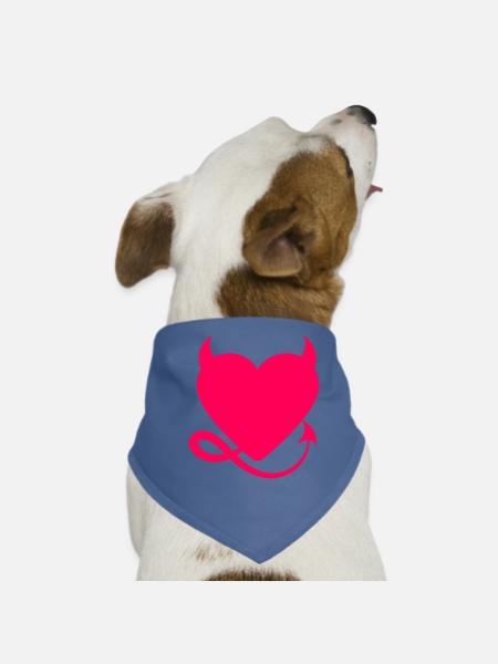 Heart Devil - Dog Bandana - red - Front