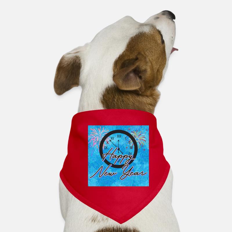 Happy new year Dog Bandana