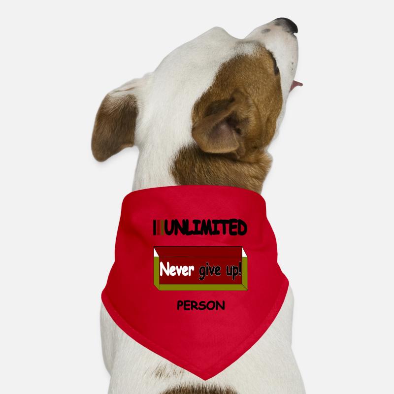 Never give up Dog Bandana