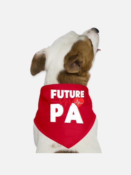 Études en éducation médicale Étudiant en médecine - Bandana pour chien - rouge - Devant