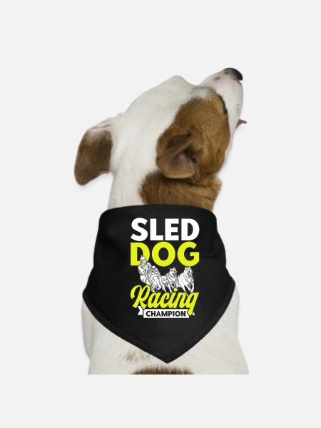 Traîneau à chiens Course de chiens de traîneau Hundesch - Bandana pour chien - noir - Devant