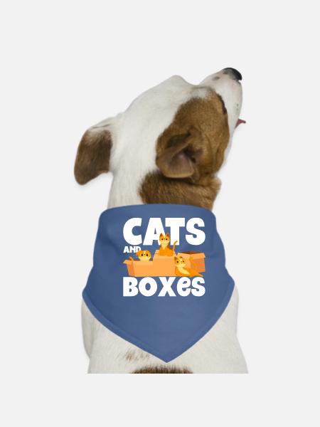 Chat parents chats dictons chat cadeau - Bandana pour chien - rouge - Devant