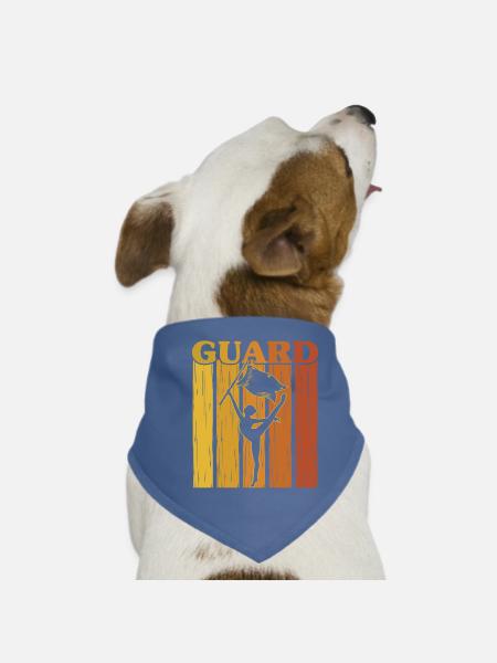 Wache Fahnenwache Geschenk - Hunde-Bandana - Rot - Vorne