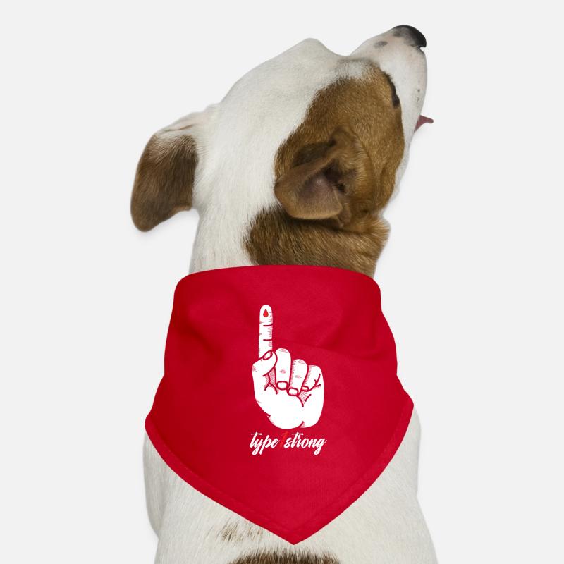 Typ 1 Starke Blutgruppe Finger Blut Geschenk Hunde-Bandana