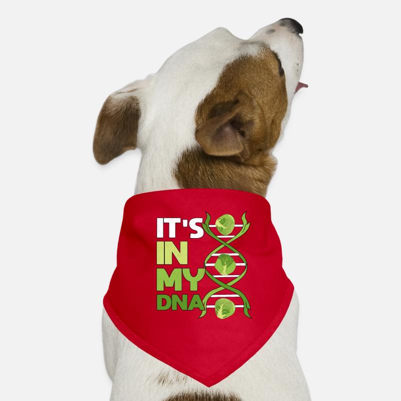 ITS IN MY DNA, Brüsseler Kohl, Rosenkohl Hunde-Bandana