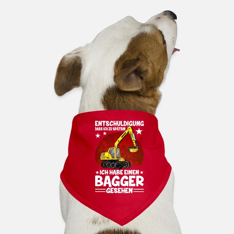 Entschuldigung Dass Ich Zu Spät Bin Bagger Hunde-Bandana