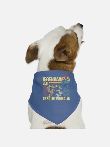 Legendär Seit 1936 Absolut Einmalig - Hunde-Bandana - Rot - Vorne