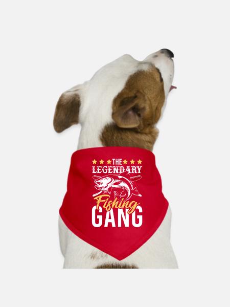 Fisher Gang Team - Hunde-Bandana - Rot - Vorne