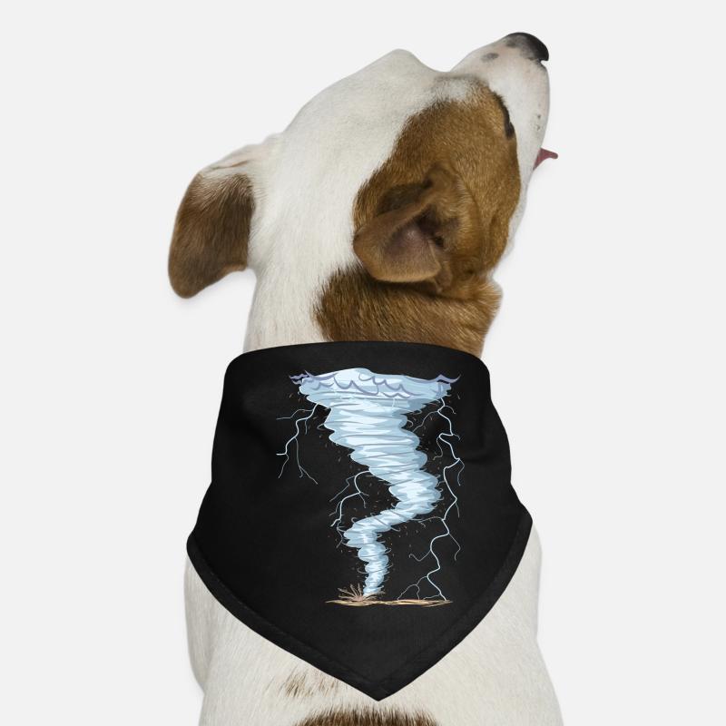Weather Tornado Windhose Sturmjäger cool design Dog Bandana