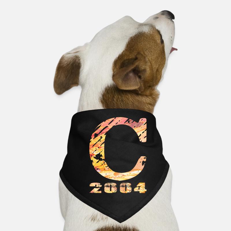 C 2004 Nom Année de naissance Cadeau Bandana pour chien