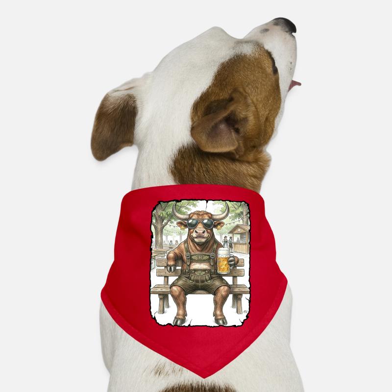 Stier Bulle Biergarten Hunde-Bandana