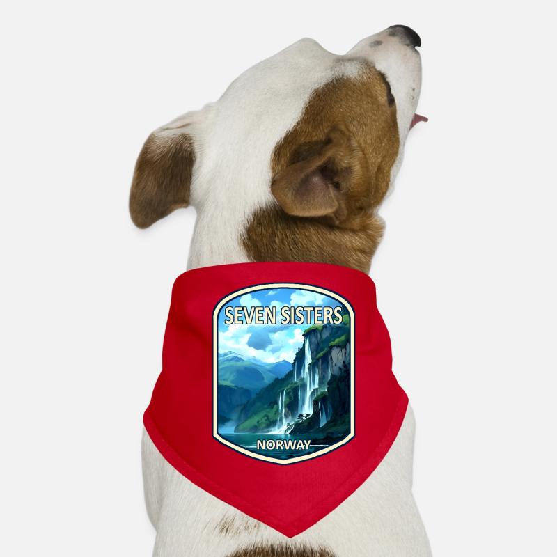 Seven Sisters Waterfall Dog Bandana