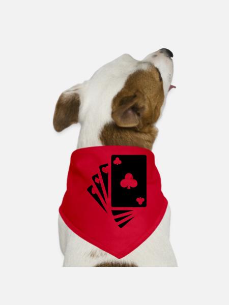 Icône de carte - Bandana pour chien - rouge - Devant