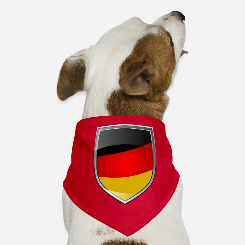 Shield with German Flag Hunde-Bandana
