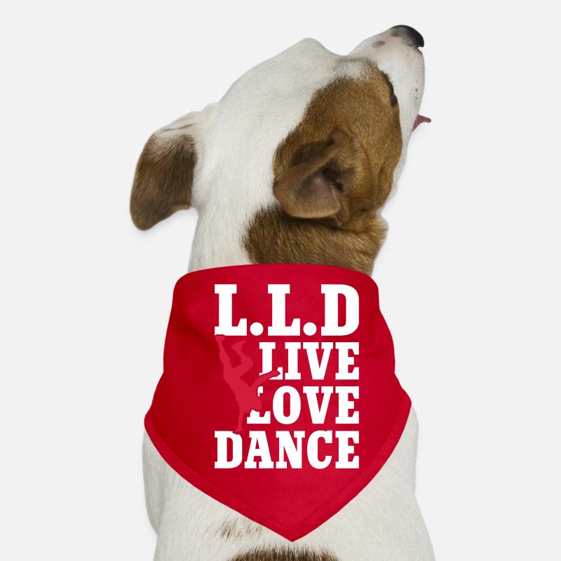 Live Love Dance Bandana pour chien