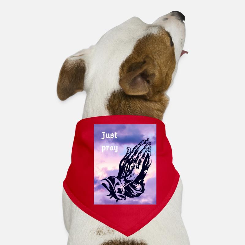 Just Pray Praying Hands Dog Bandana