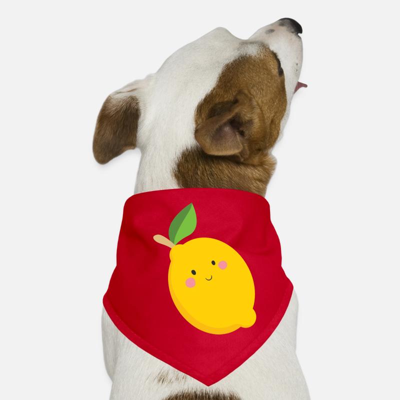 Zitrone Hunde-Bandana