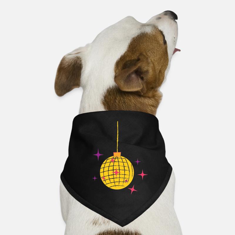 Discokugel Geschenkidee Musik Disco Glanz Tanz Hunde-Bandana