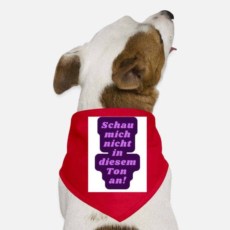Schau nicht so Hunde-Bandana