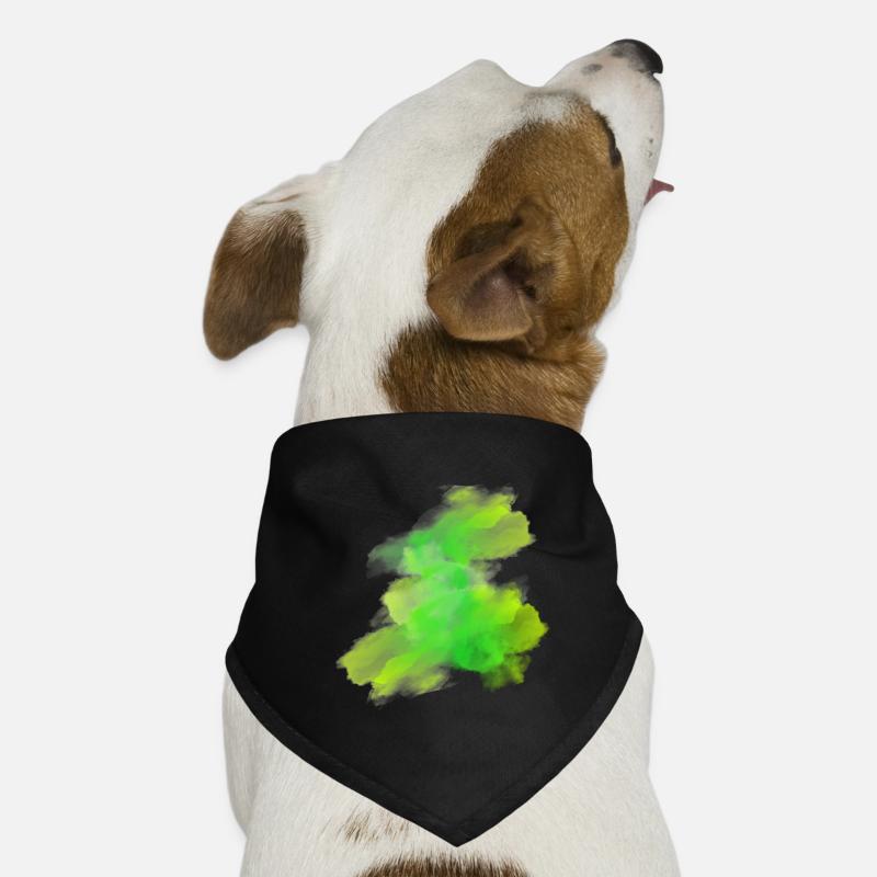splash bunt farbe muster aufdruck comic style Hunde-Bandana