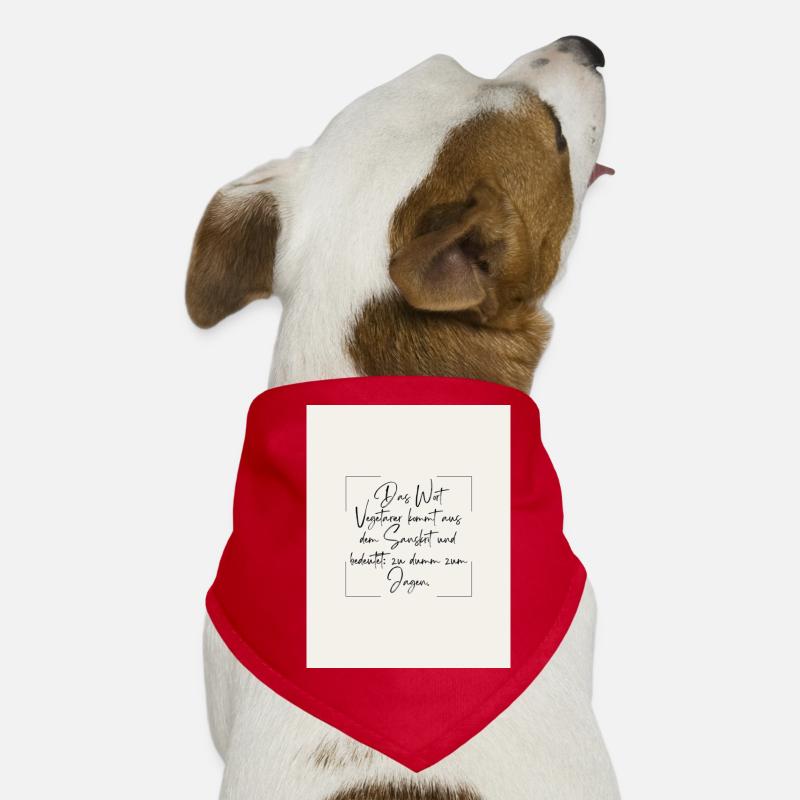 Der Vegetarier Hunde-Bandana