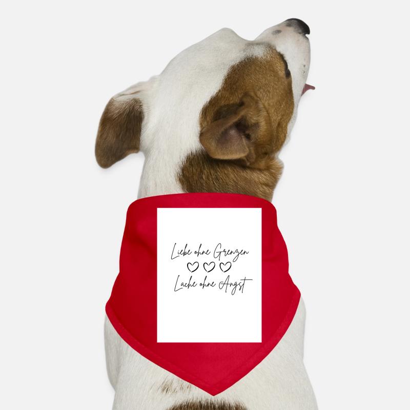 Amour sans frontières Bandana pour chien