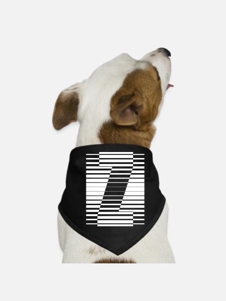 INITIAL Z - Dog Bandana - black - Front