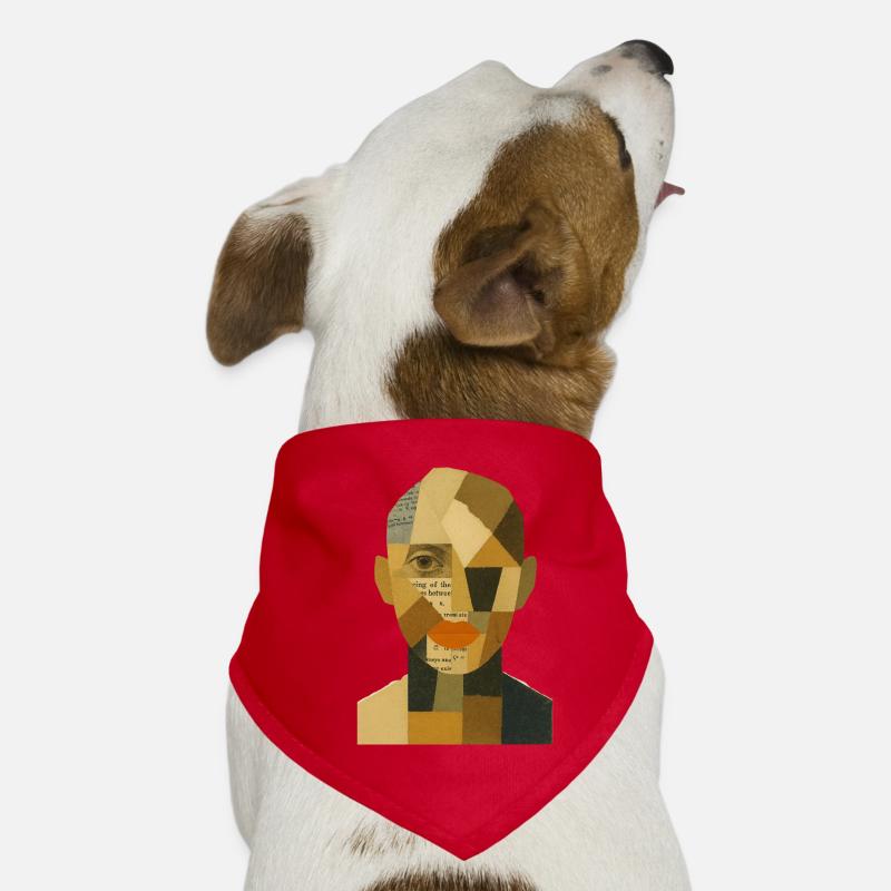Gesicht Abstrakt Hunde-Bandana