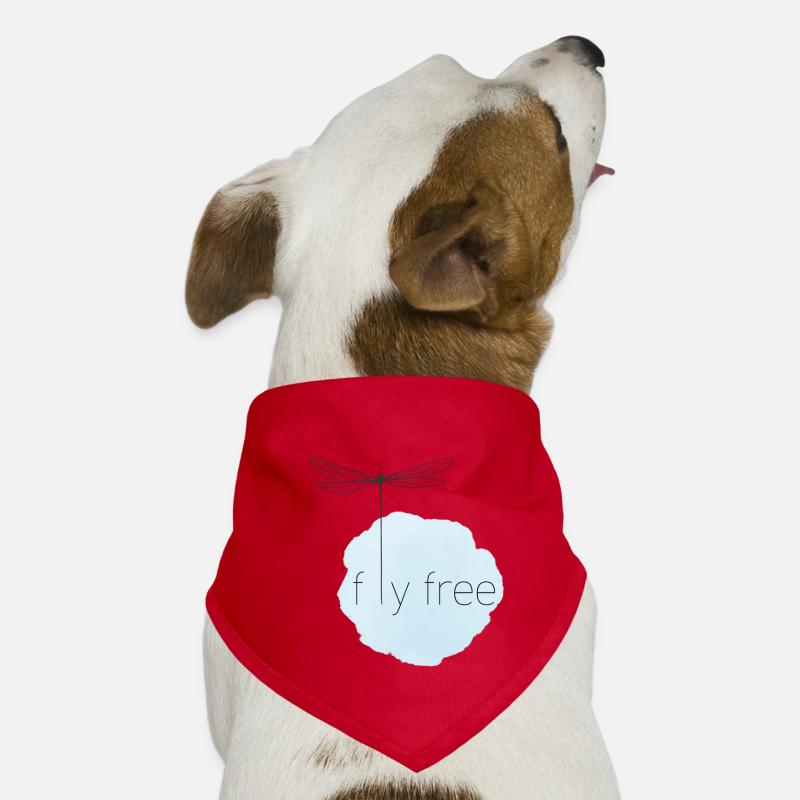 Luftiges Fliegendes Libellen-Motiv Hunde-Bandana