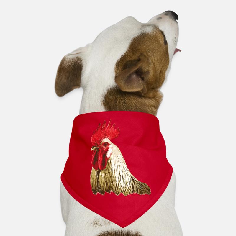 Figurine de coq Bandana pour chien