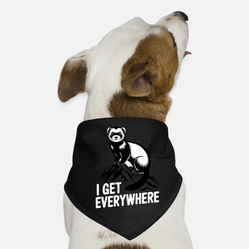Furet, je me trouve partout Bandana pour chien