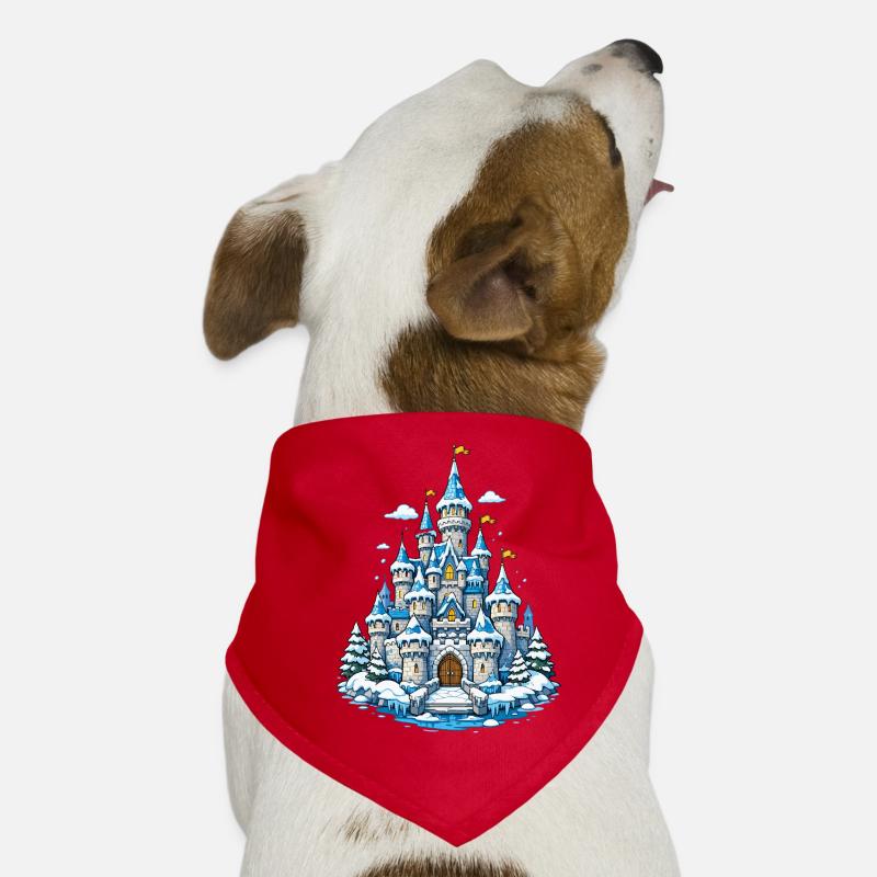 Winter Dream Castle Dog Bandana