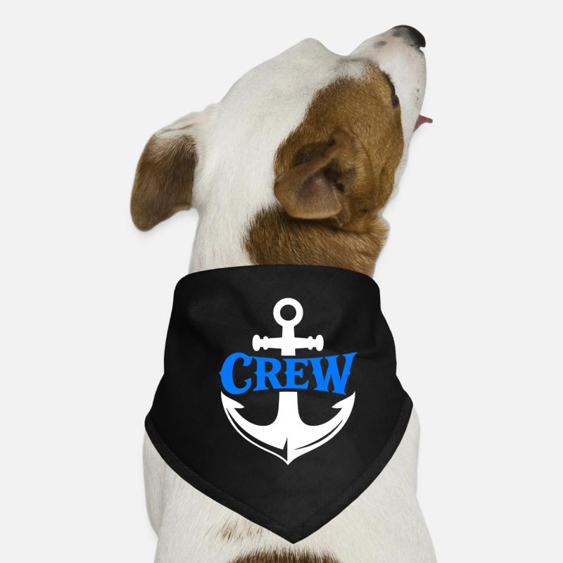 Blauer Anker Crew Logo Hunde-Bandana