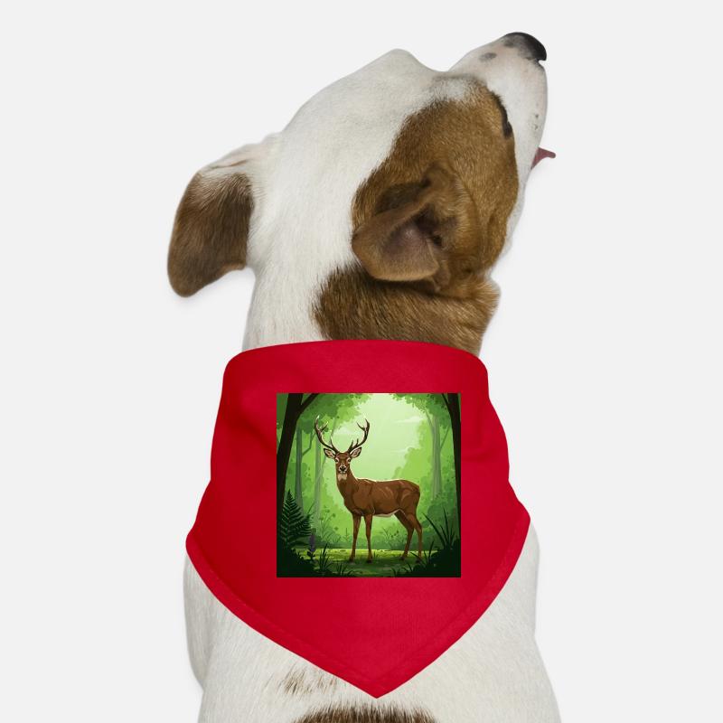 Cerfs - Conservation de la nature - Forêt Bandana pour chien