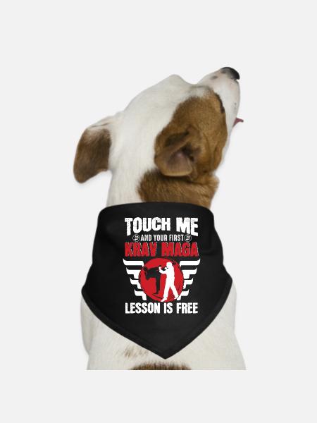 Krav Maga Apparel Israeli Self - Dog Bandana - black - Front