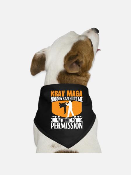Krav Maga Apparel Israeli Self - Dog Bandana - black - Front
