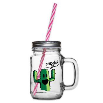 snuggle - Glass jar with handle and screw cap - clear - Right